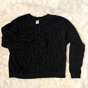 Black leopard sweatshirt from PINK